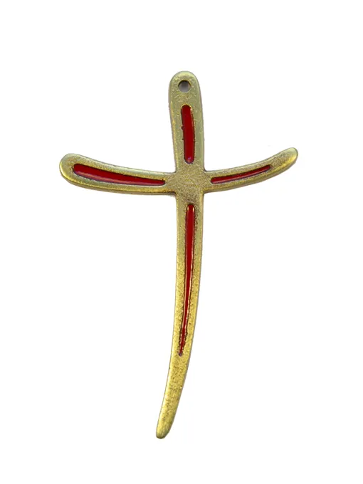 Croix bronze émaillé moderne – Tailleurs d’images